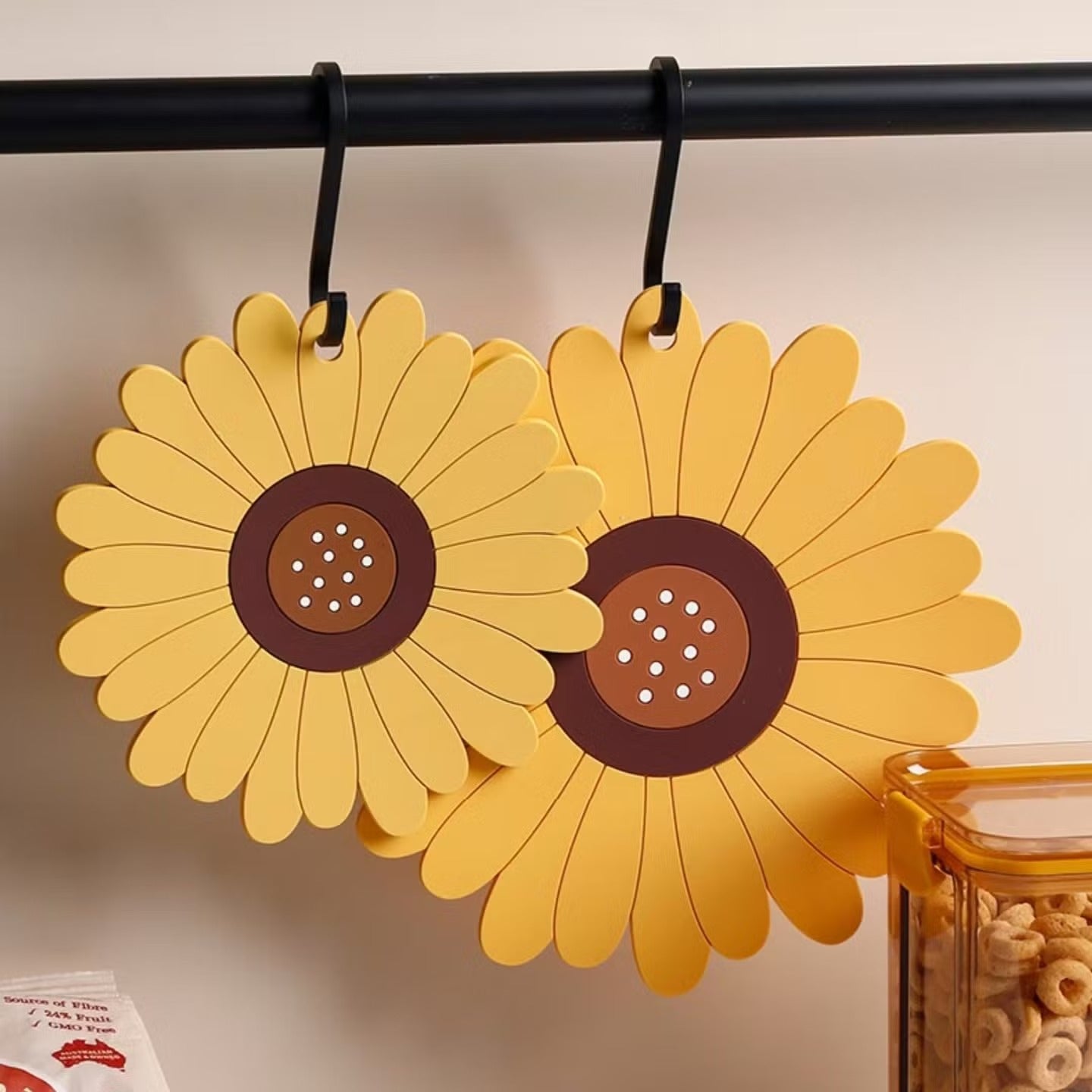 Tapis de Table Résistant à la Chaleur - Design Tournesol et Antidérapant