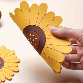 Tapis de Table Résistant à la Chaleur - Design Tournesol et Antidérapant