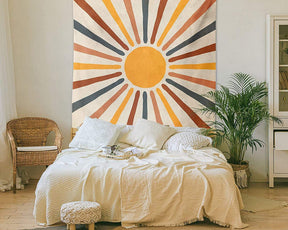 Tapisserie Murale Bohémienne Moderne - Ambiance Accueillante et Tendance