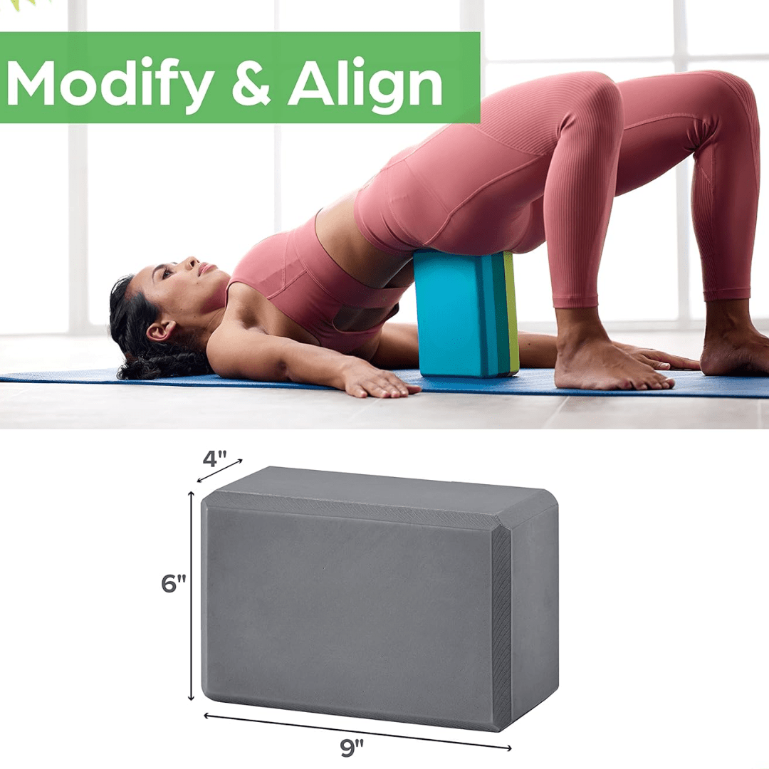 Bloc de Yoga Antidérapant - Stabilité et Confort pour Pratique