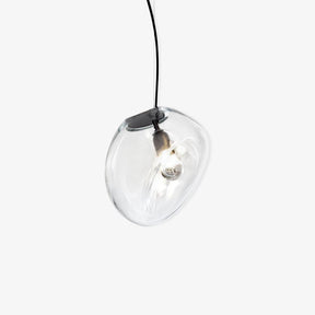 Lampe Plafonnier en Verre Soufflé - Design Épuré et Atmosphère Sereine