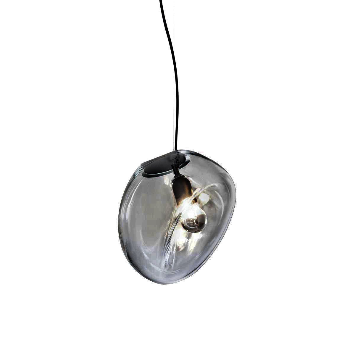 Lampe Plafonnier en Verre Soufflé - Design Épuré et Atmosphère Sereine