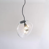 Lampe Plafonnier en Verre Soufflé - Design Épuré et Atmosphère Sereine