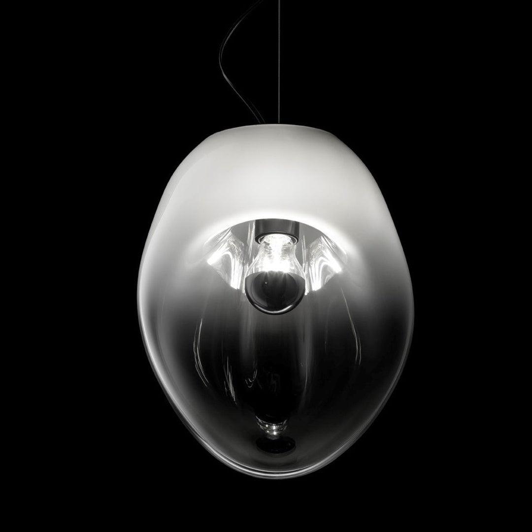 Lampe Plafonnier en Verre Soufflé - Design Épuré et Atmosphère Sereine