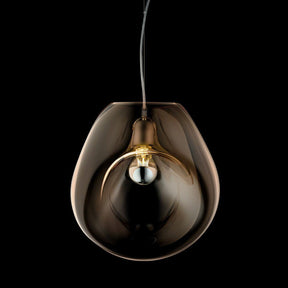 Lampe Plafonnier en Verre Soufflé - Design Épuré et Atmosphère Sereine