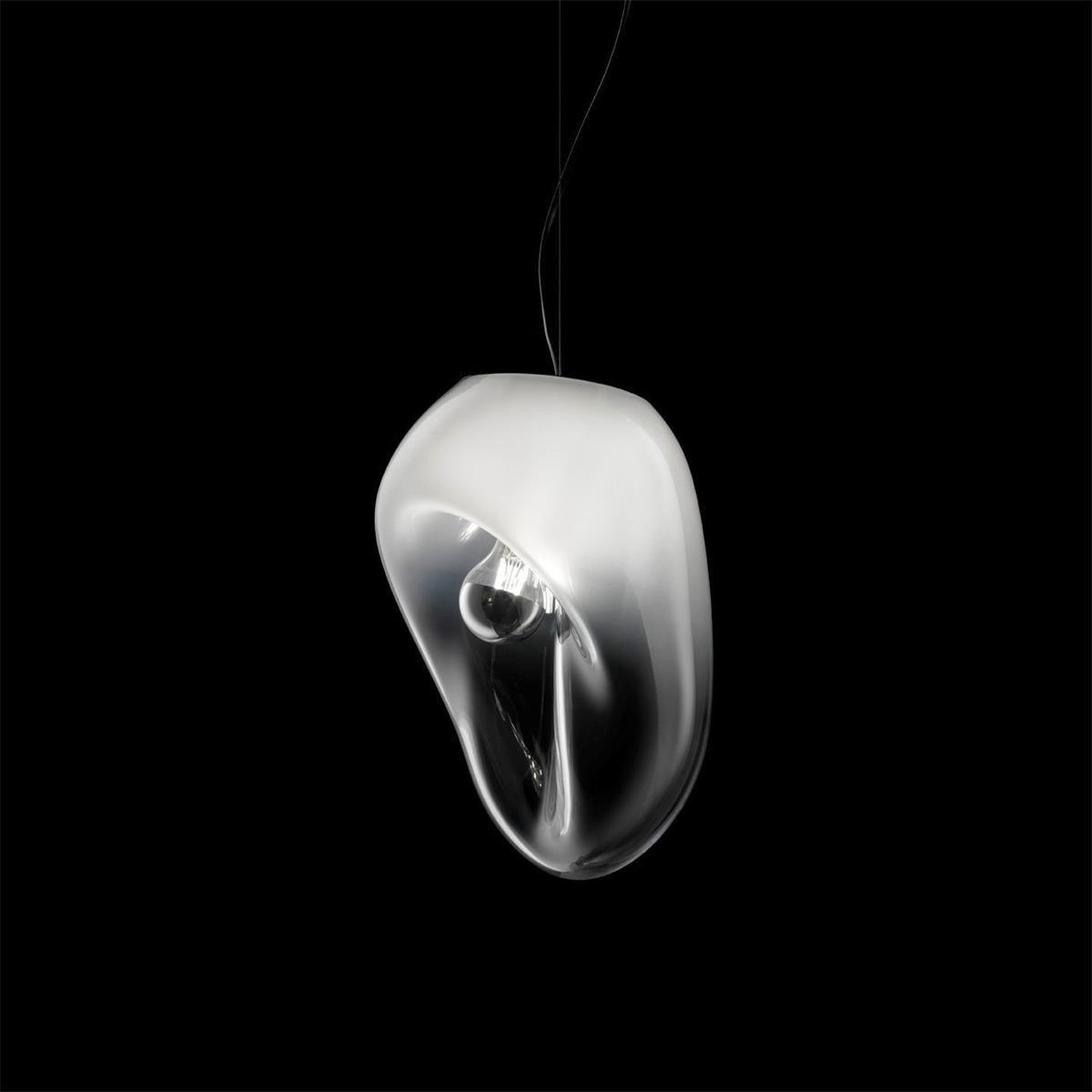 Lampe Plafonnier en Verre Soufflé - Design Épuré et Atmosphère Sereine