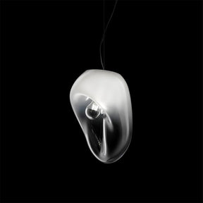 Lampe Plafonnier en Verre Soufflé - Design Épuré et Atmosphère Sereine