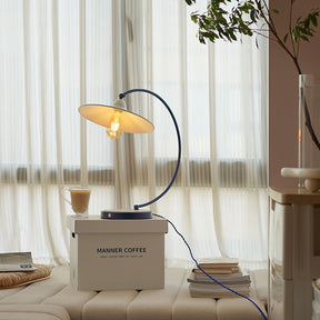 Lampe de Bureau Bleue Éclatante - Design Dynamique et Éclairage Confortable