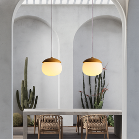 Lampe Suspendue en Bois Nordique - Design Élégant et Ambiance Chaleureuse