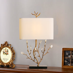 Lampe de Table en Laiton - Design Élégant Inspiré de la Nature