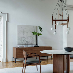 Lampe Pendante Moderne en Bois et Verre - Élégance et Confort pour Votre Intérieur