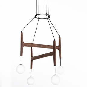 Lampe Pendante Moderne en Bois et Verre - Élégance et Confort pour Votre Intérieur
