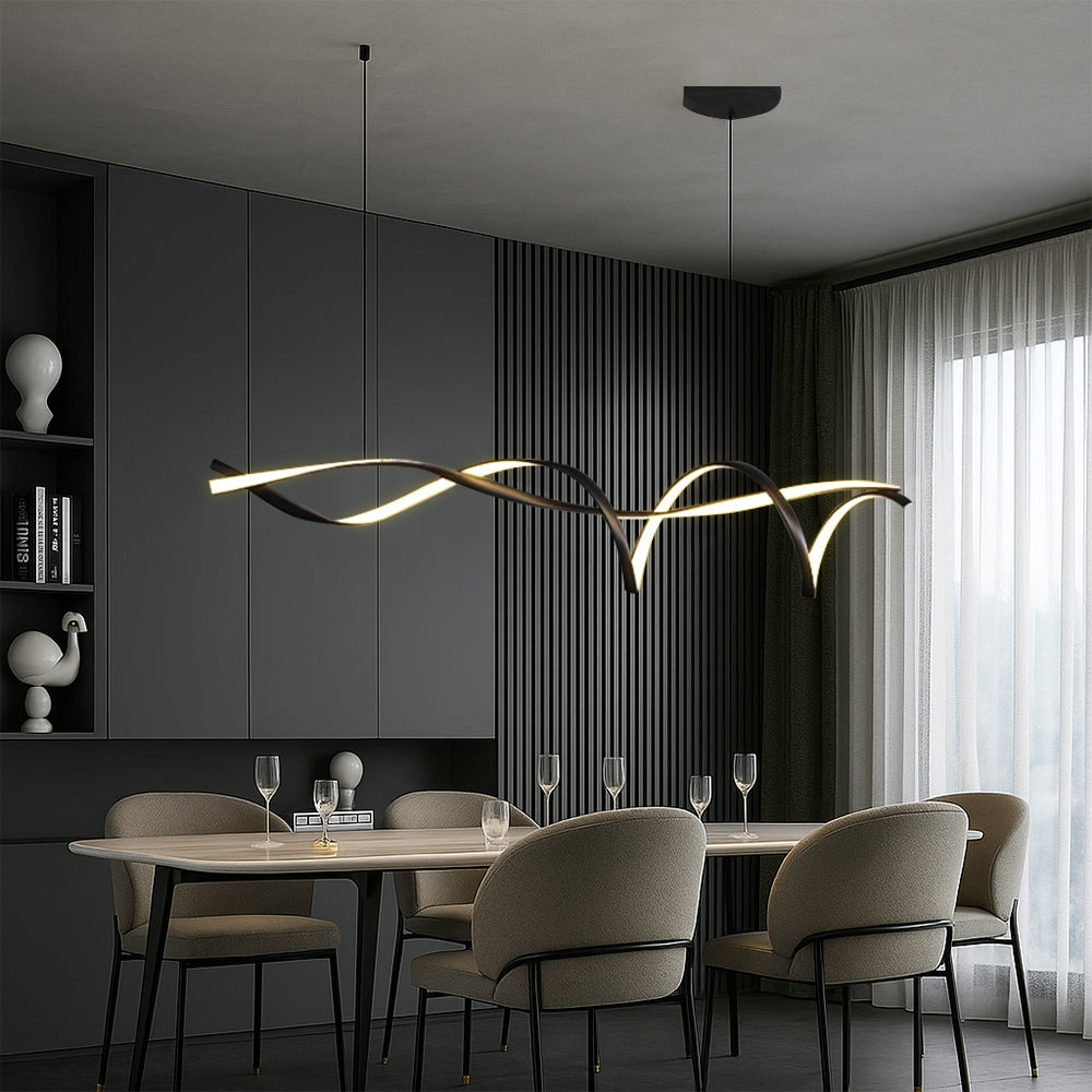 Suspension de Cuisine Scandinave - Élégance Minimaliste et Réglable