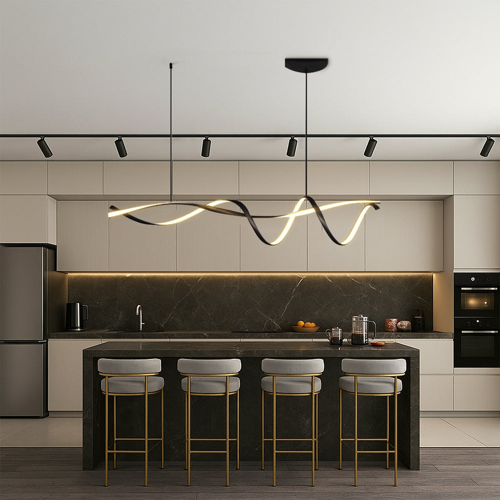 Suspension de Cuisine Scandinave - Élégance Minimaliste et Réglable