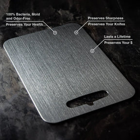 Planche à Découper en Titane - Antibactérienne et Durable pour Cuisine
