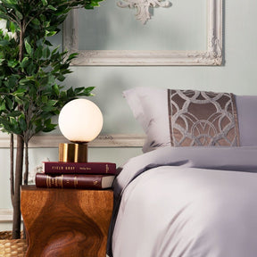 Housse de Couette Grise en Coton - Design Élégant avec Motif Chaîne