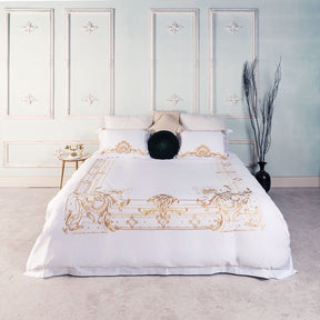 Literie de Luxe en Coton Égyptien - Glamour et Élégance pour Votre Chambre