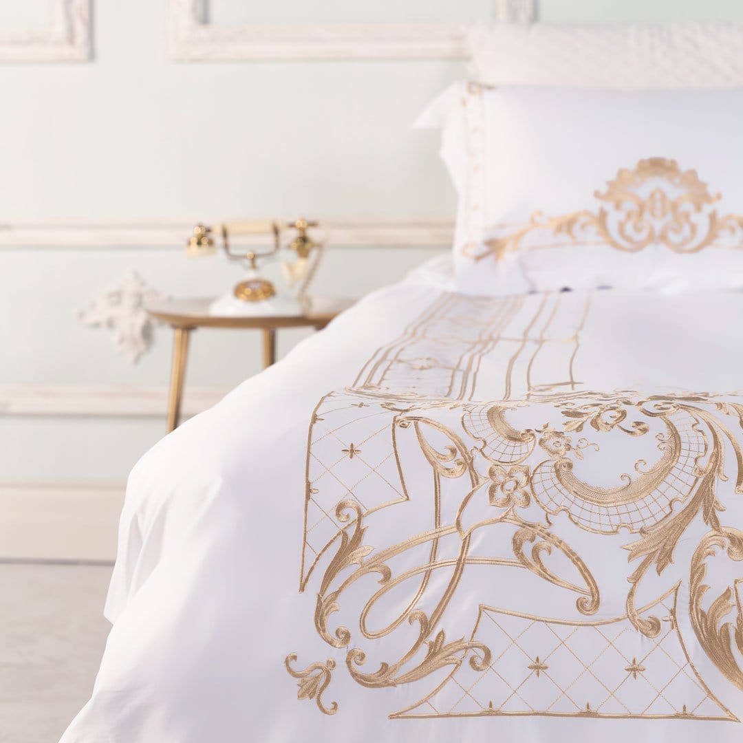 Literie de Luxe en Coton Égyptien - Glamour et Élégance pour Votre Chambre