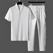 Ensemble d'été en Coton pour Hommes - Confort et Élégance au Quotidien