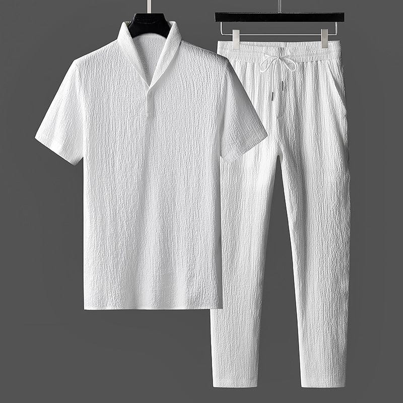 Ensemble d'été en Coton pour Hommes - Confort et Élégance au Quotidien