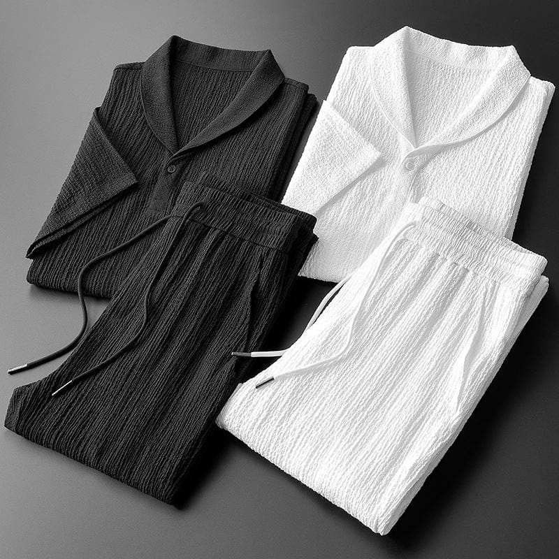 Ensemble d'été en Coton pour Hommes - Confort et Élégance au Quotidien