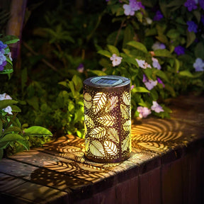 Lampe Solaire en Feuille - Éclairage Écologique et Ambiance Chaleureuse