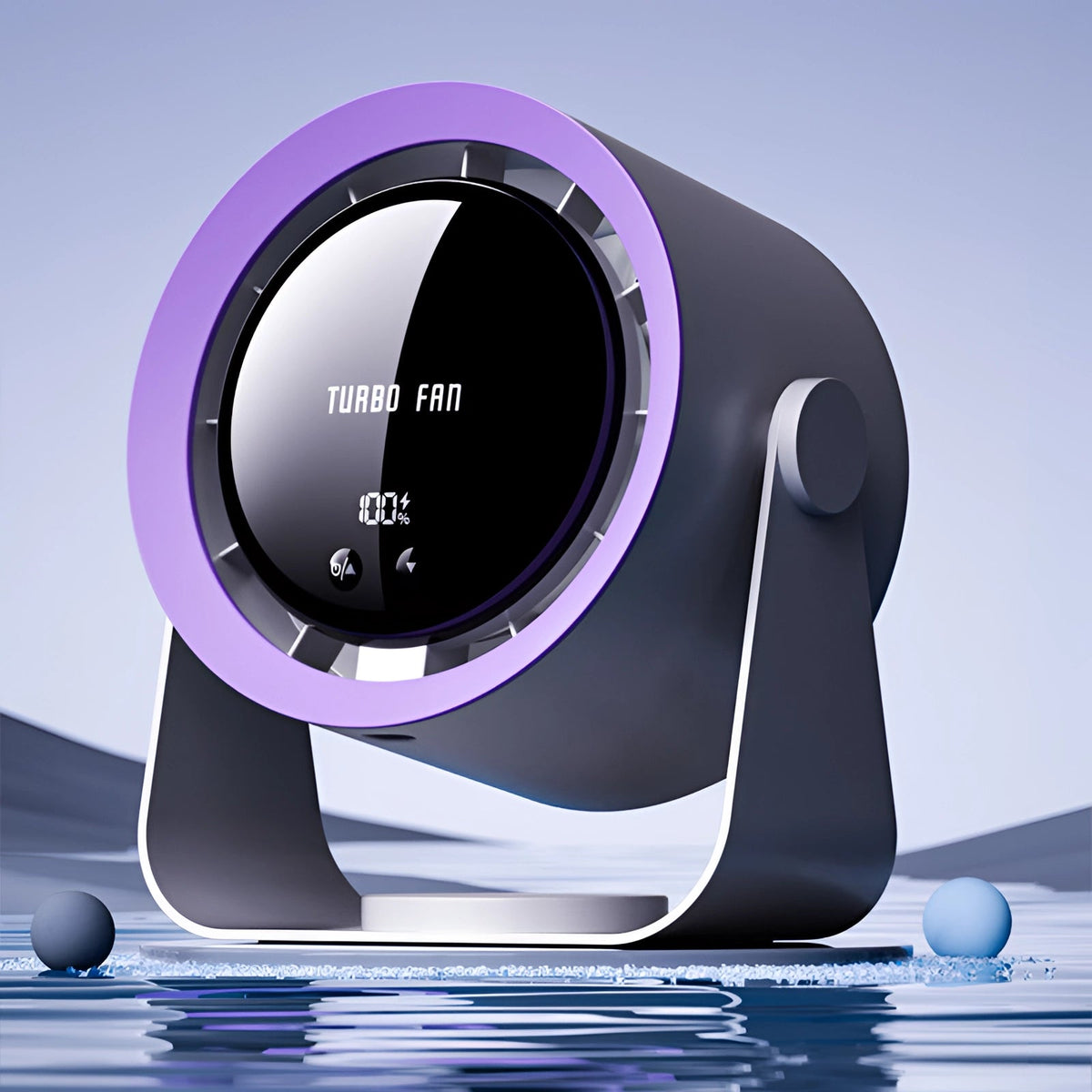 Ventilateur Turbo Silencieux sans Lame - Refroidissement Compact avec Affichage LED