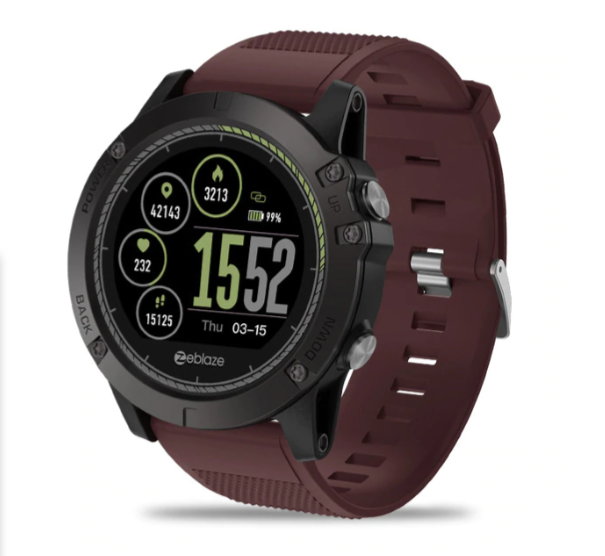 Montre Connectée Tactique Étanche - Suivi de Fréquence Cardiaque et Aventure