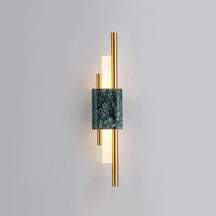 Applique Murale en Marbre Noir et Or - Luxe et Design Scandinave Moderne