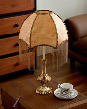 Lampe de Table Élégante avec Franges - Luxe et Charme Vintage pour Votre Intérieur