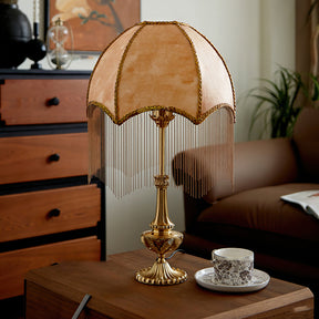 Lampe de Table Élégante avec Franges - Luxe et Charme Vintage pour Votre Intérieur