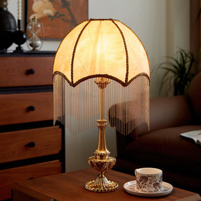 Lampe de Table Élégante avec Franges - Luxe et Charme Vintage pour Votre Intérieur
