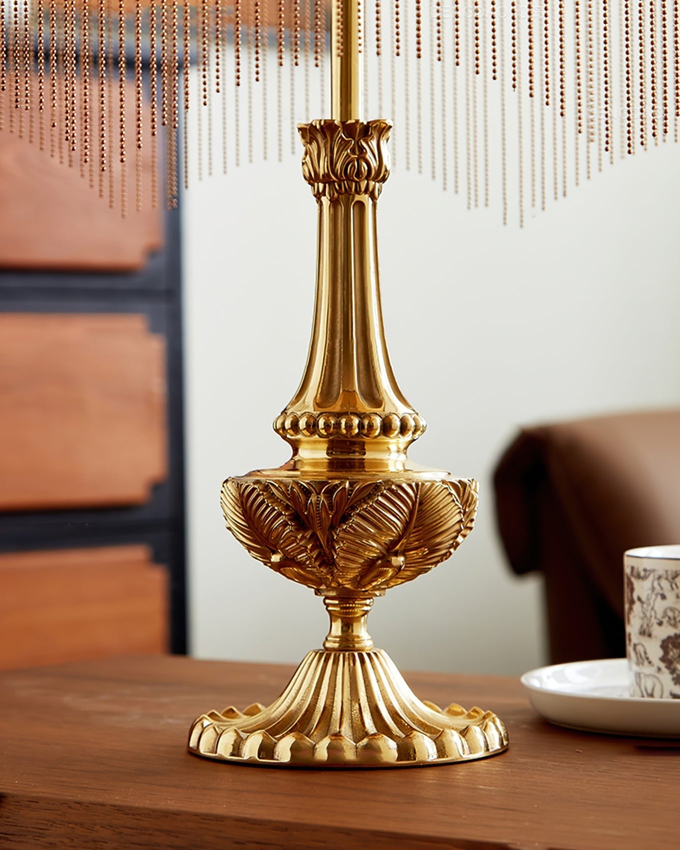 Lampe de Table Élégante avec Franges - Luxe et Charme Vintage pour Votre Intérieur
