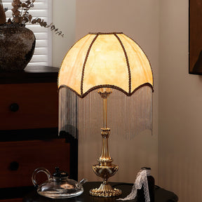 Lampe de Table Élégante avec Franges - Luxe et Charme Vintage pour Votre Intérieur
