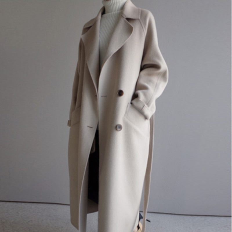Manteau Long Chic pour Femme - Élégance et Confort en Hiver