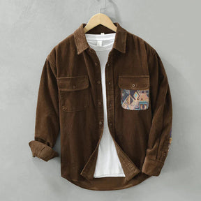 Chemise Vintage à Manches Longues pour Hommes - Élégance Intemporelle et Polyvalente