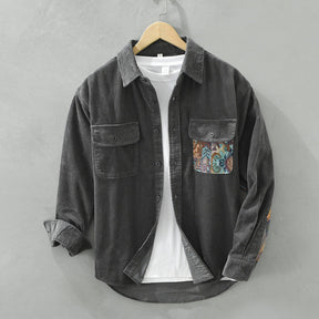 Chemise Vintage à Manches Longues pour Hommes - Élégance Intemporelle et Polyvalente