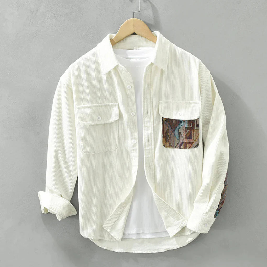 Chemise Vintage à Manches Longues pour Hommes - Élégance Intemporelle et Polyvalente