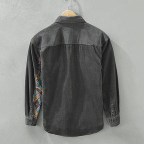 Chemise Vintage à Manches Longues pour Hommes - Élégance Intemporelle et Polyvalente