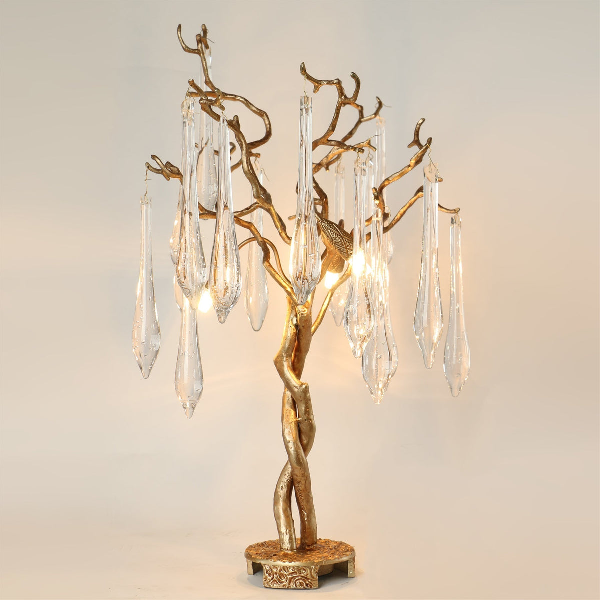 Lampe de Table en Laiton et Verre - Éclairage Ambiant Luxueux et Raffiné