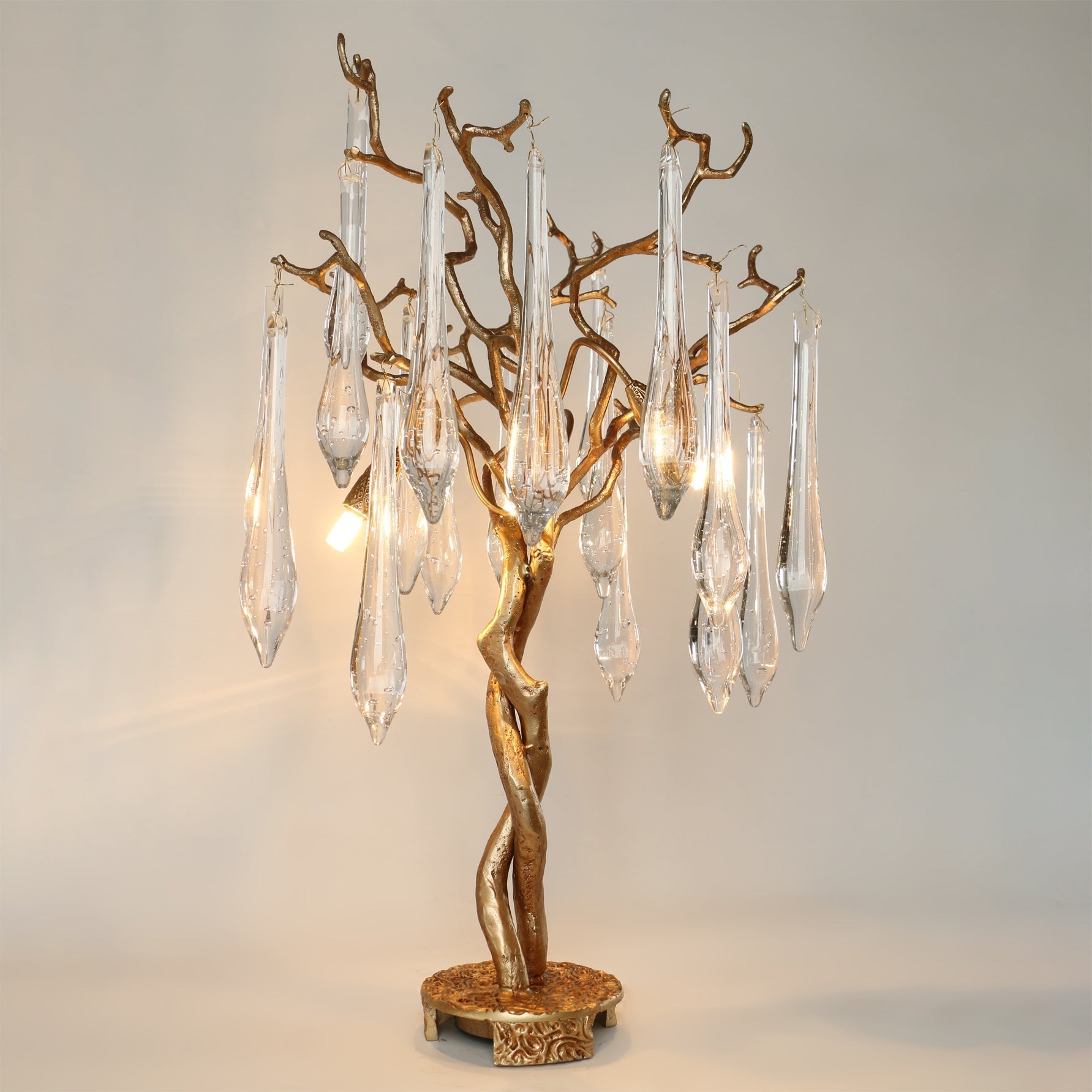 Lampe de Table en Laiton et Verre - Éclairage Ambiant Luxueux et Raffiné
