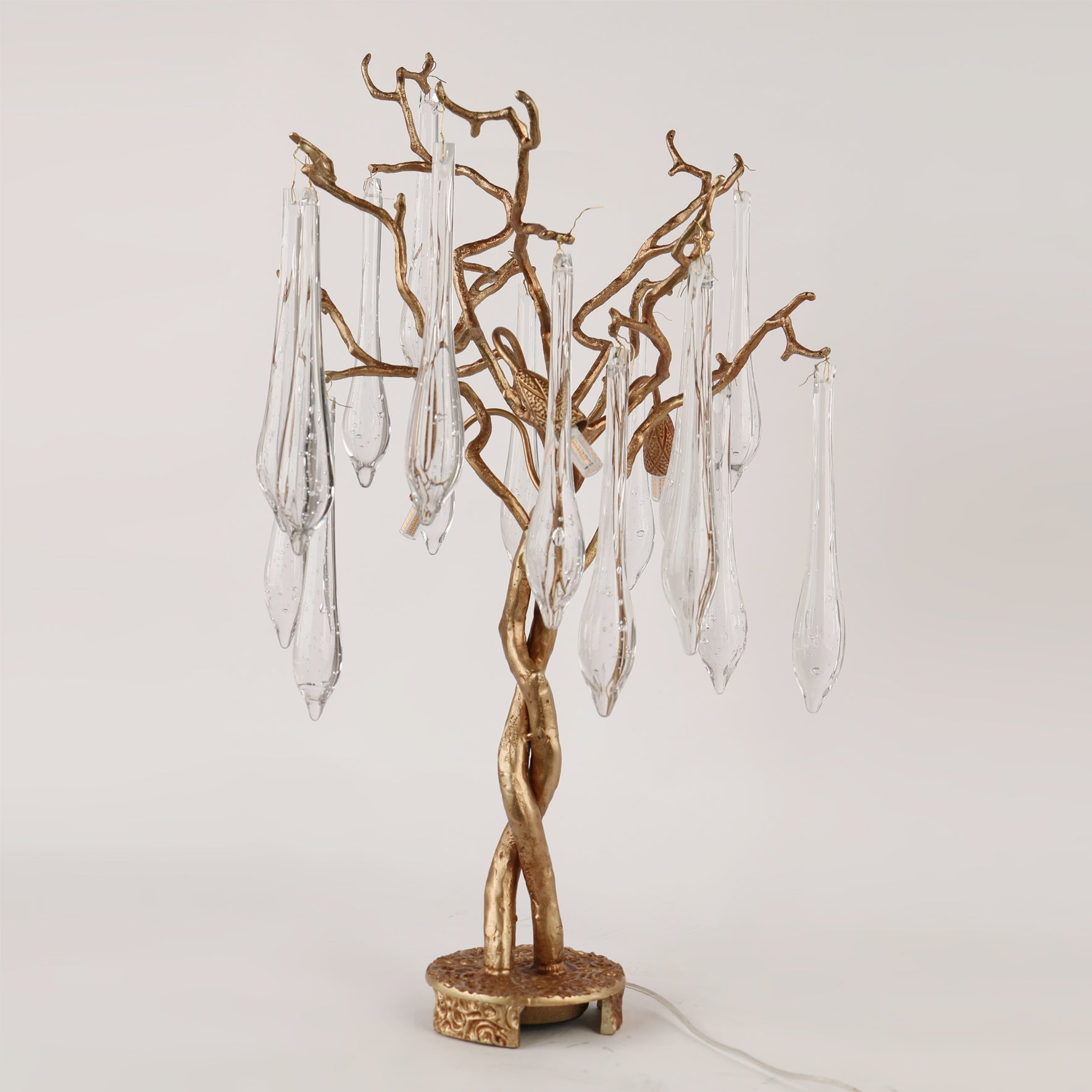 Lampe de Table en Laiton et Verre - Éclairage Ambiant Luxueux et Raffiné