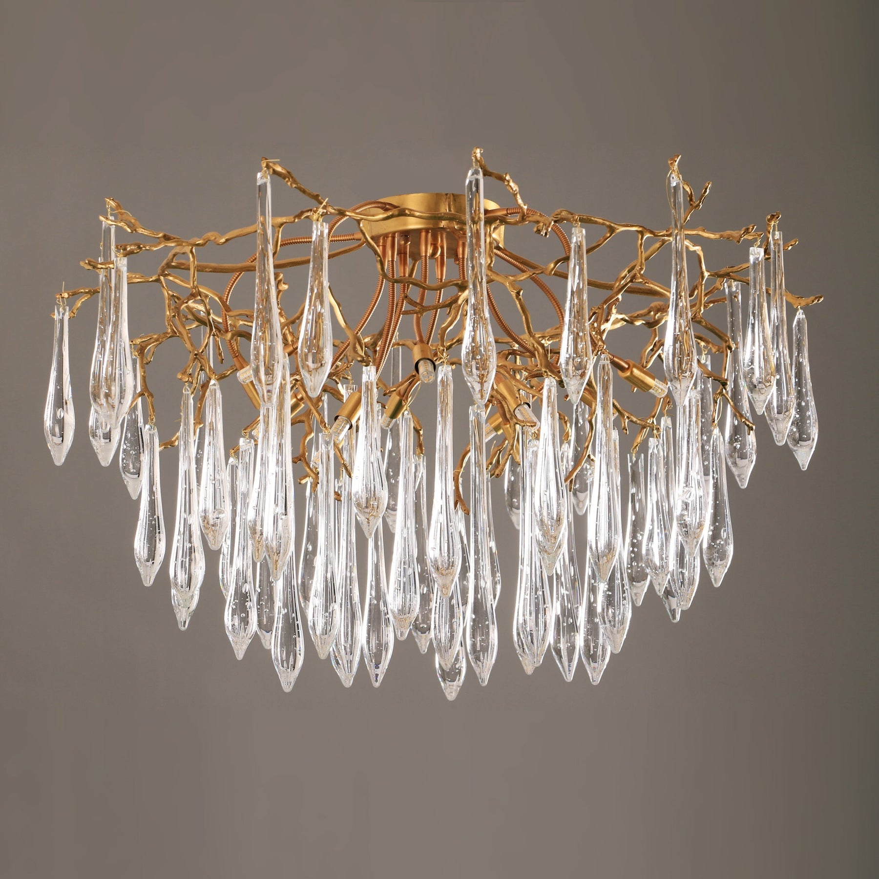 Lampe de Plafond en Cristaux - Design Élégant et Luxueux