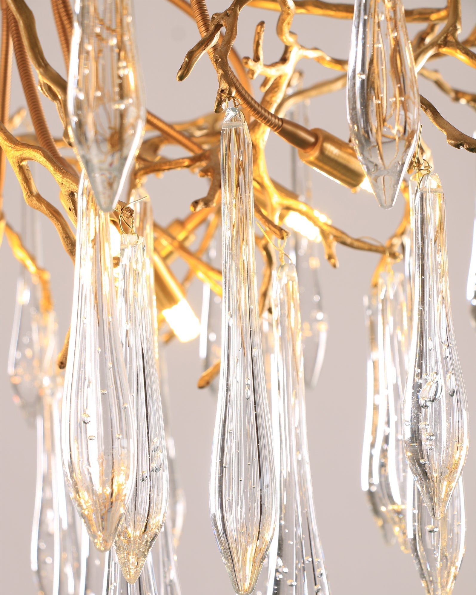 Lampe de Plafond en Cristaux - Design Élégant et Luxueux