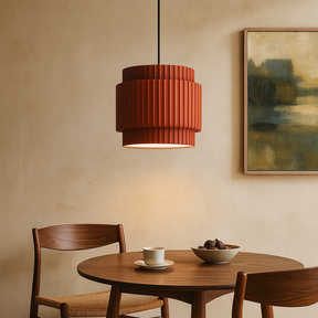Lampe Suspendue en Céramique Colorée - Design Contemporain et Atmosphère Chaleureuse