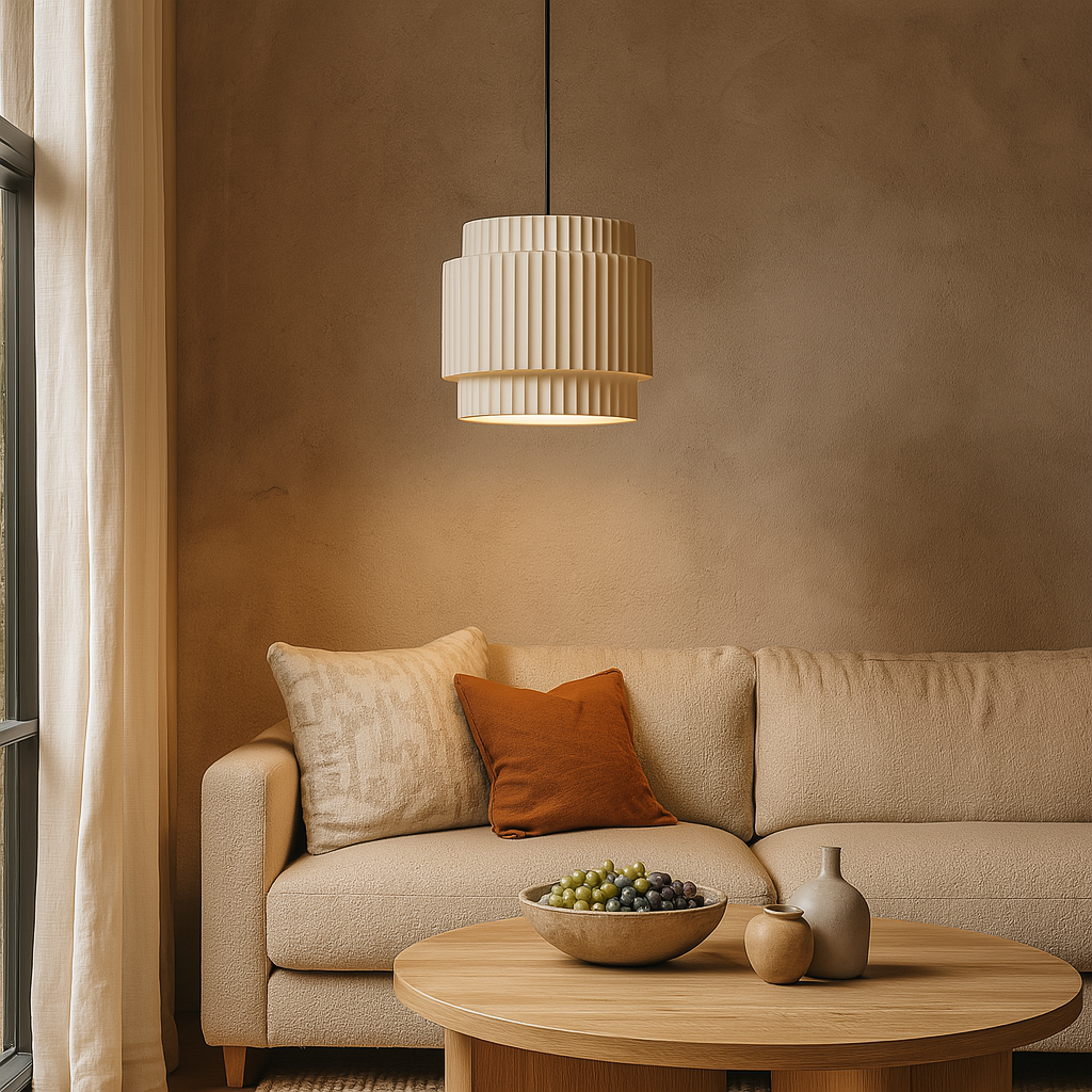 Lampe Suspendue en Céramique Colorée - Design Contemporain et Atmosphère Chaleureuse