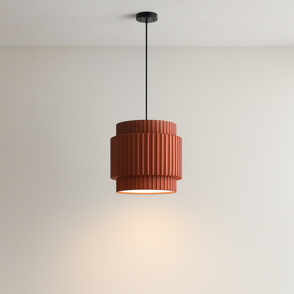 Lampe Suspendue en Céramique Colorée - Design Contemporain et Atmosphère Chaleureuse