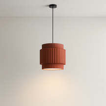 Lampe Suspendue en Céramique Colorée - Design Contemporain et Atmosphère Chaleureuse
