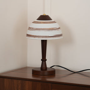 Lampe de Bureau LED en Noyer - Éclairage Chic et Économe en Énergie