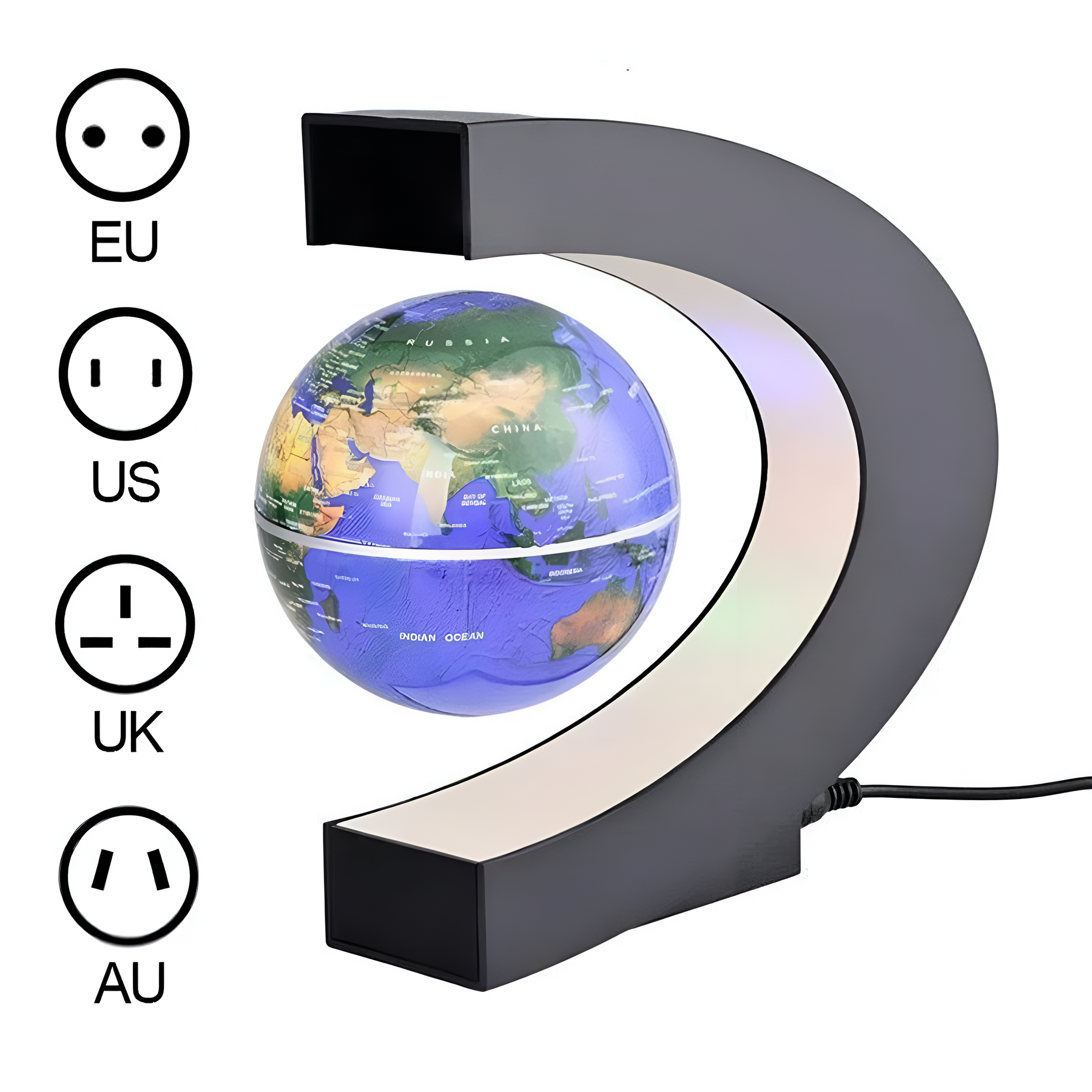 Lampe Globe Lévitation Magnétique - Affichage LED Flottant et Éducatif